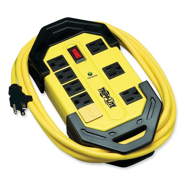 Tripp Lite Industrial Safety Surge Protector, 8 Outlets, 12 ft. Cord, 1500 J TLM812SA